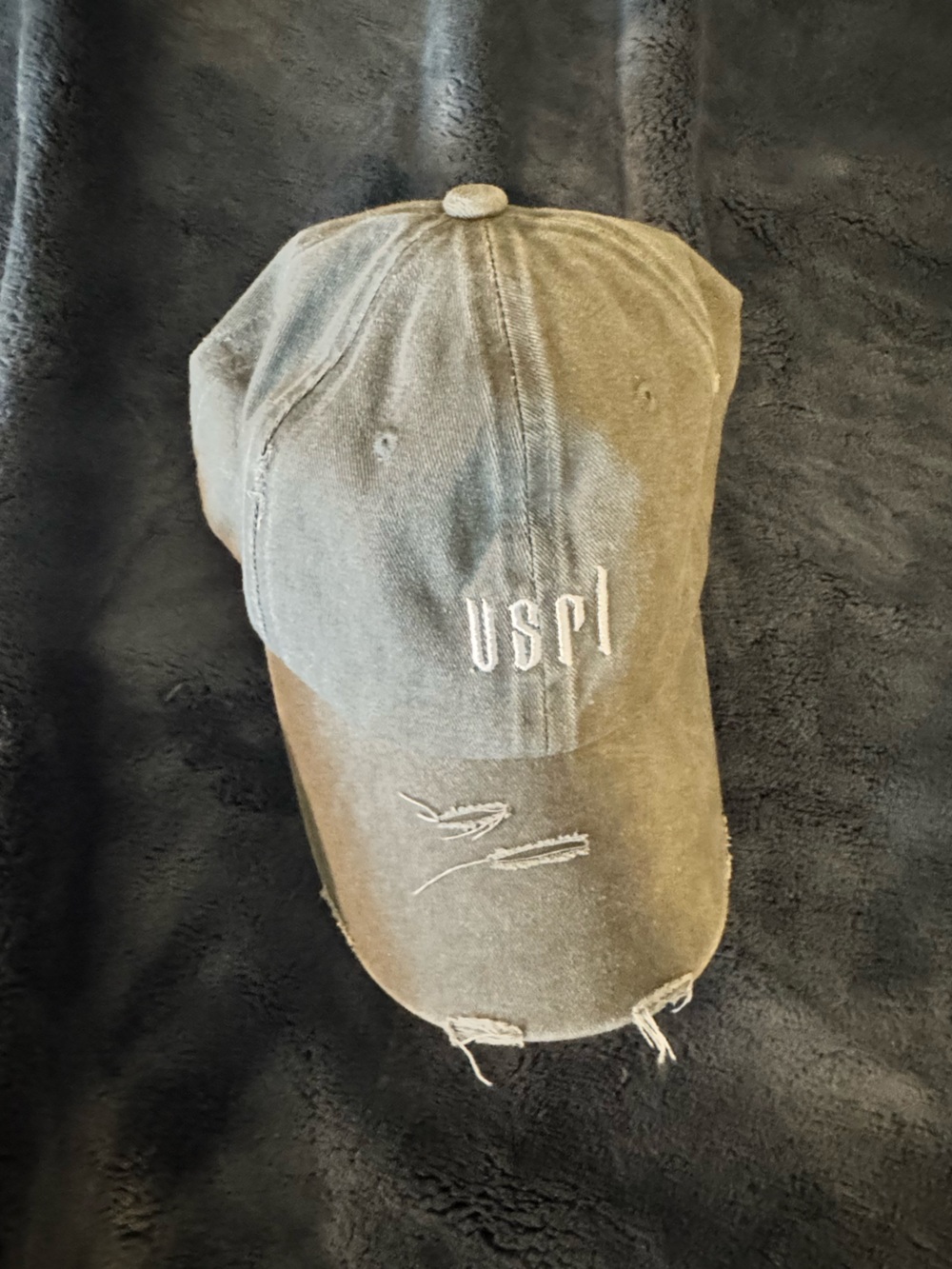 VSRL Distressed Dad Hat Gray KevTrainsHard Limited Edition